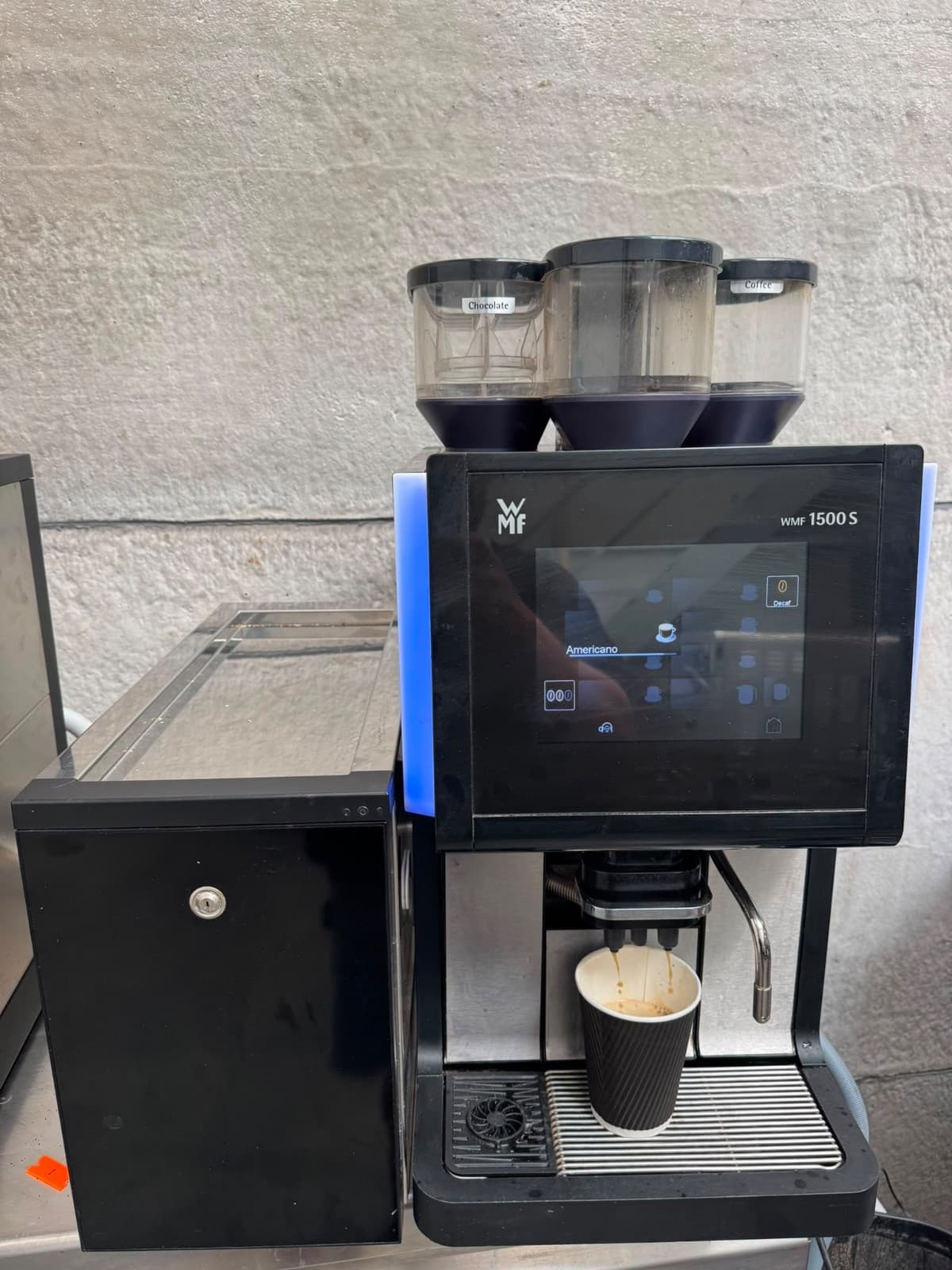 WMF 1500s Commercial Bean to Cup Coffee Machine with 3 hoppers