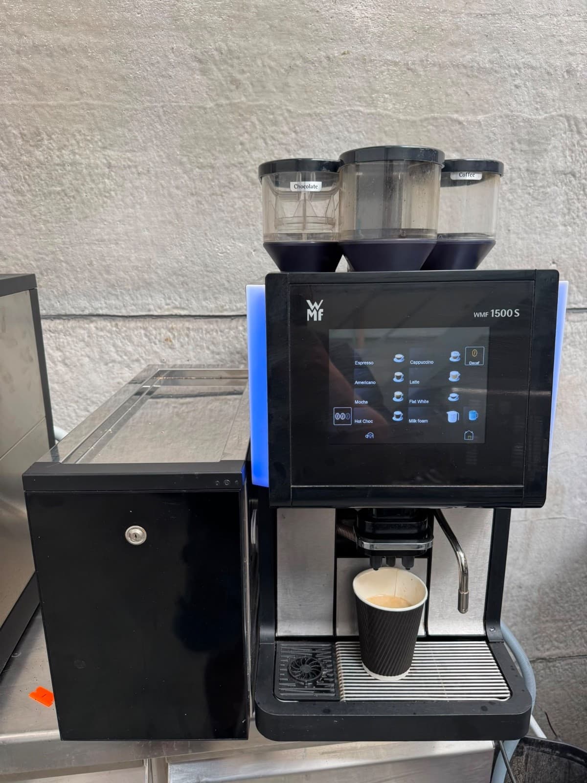 WMF 1500s Commercial Bean to Cup Coffee Machine with 3 hoppers, photo 2