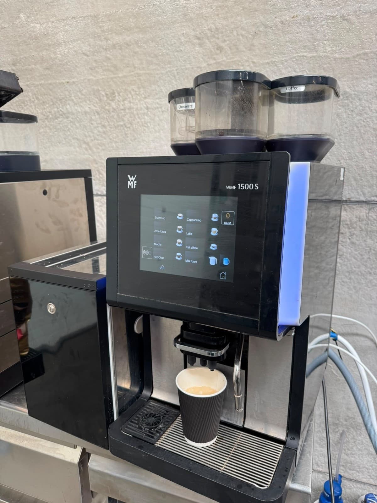 WMF 1500s Commercial Bean to Cup Coffee Machine with 3 hoppers, photo 5