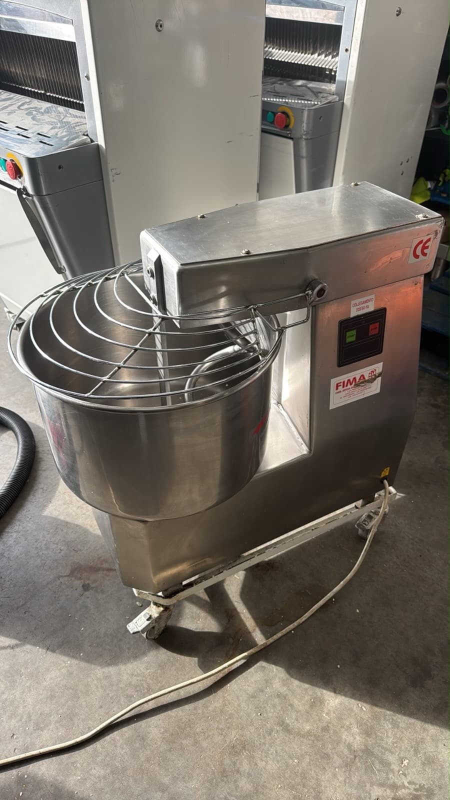 FIMA Spiral Dough Mixer 30kg Fixed Bowl Single Speed 240V 1 Phase Bakery Pizza