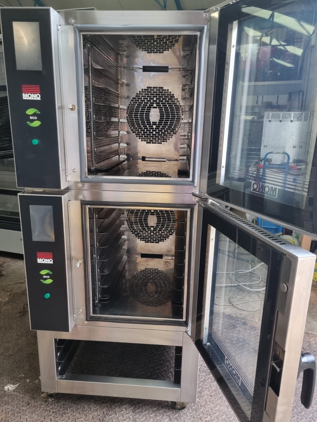 Mono Eco Double 7 Tray Convection Oven 400x600 Touchscreen Steam Bakery Bake Off, photo 2