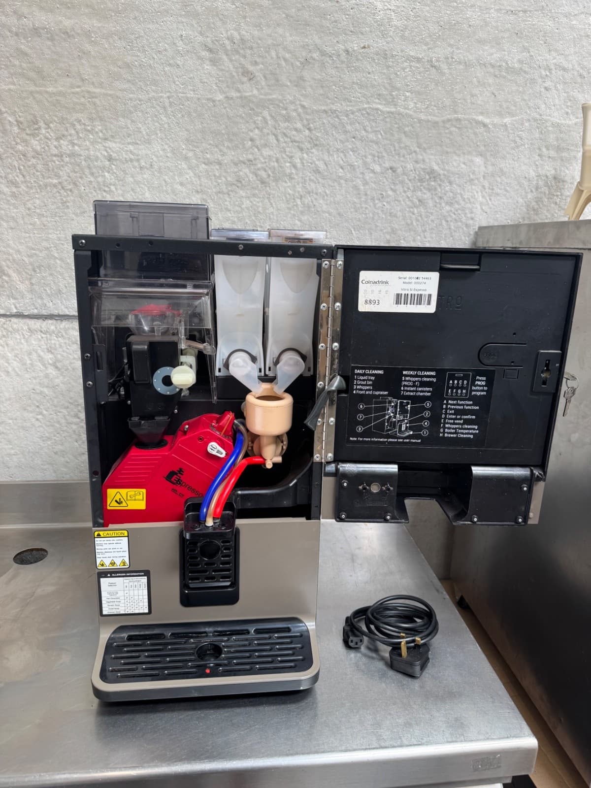 Azkoyen Coffetek Vitro S1 Espresso Bean To Cup Coffee Machine Commercial Office, photo 3